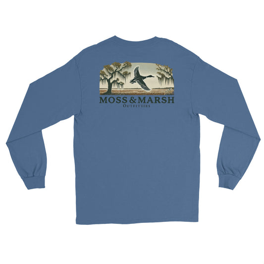 Butler Island Duck Hunting Men’s Long Sleeve T-Shirt