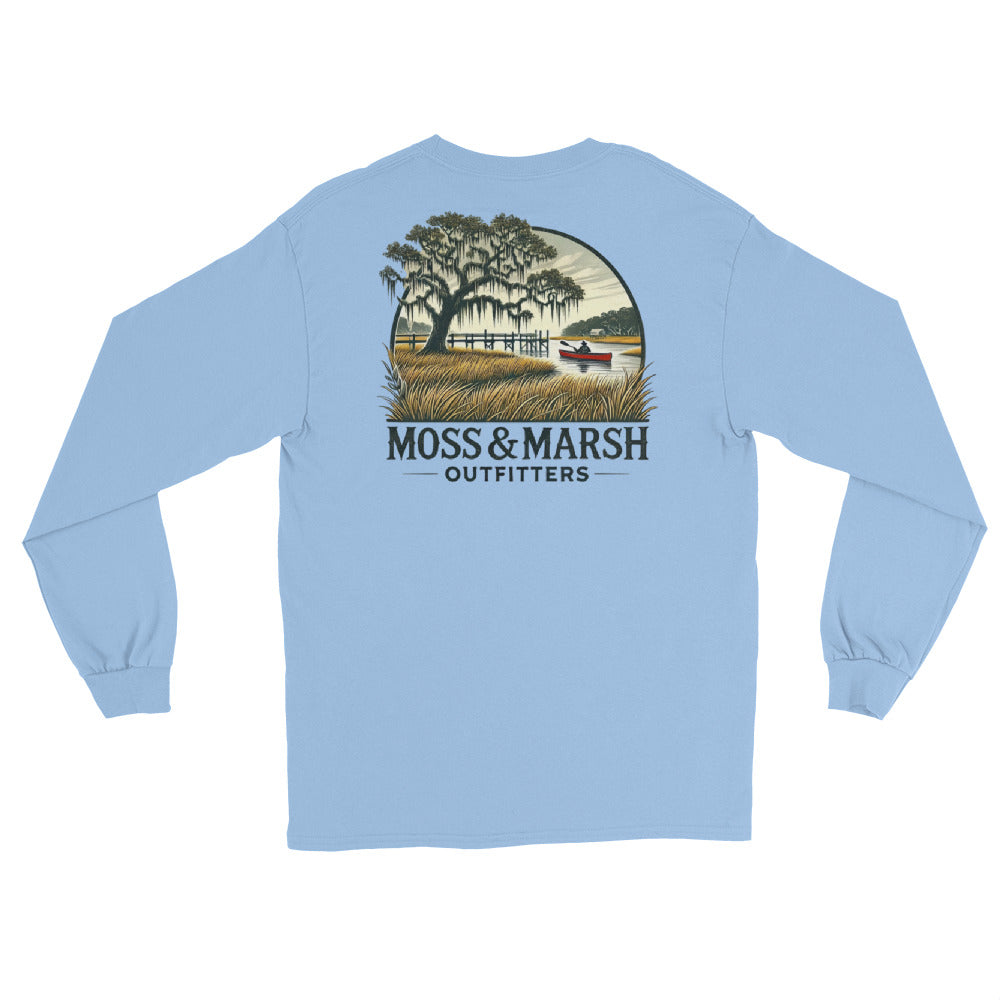 Canoeing on the Shellbluff River-Men’s Long Sleeve T-Shirt
