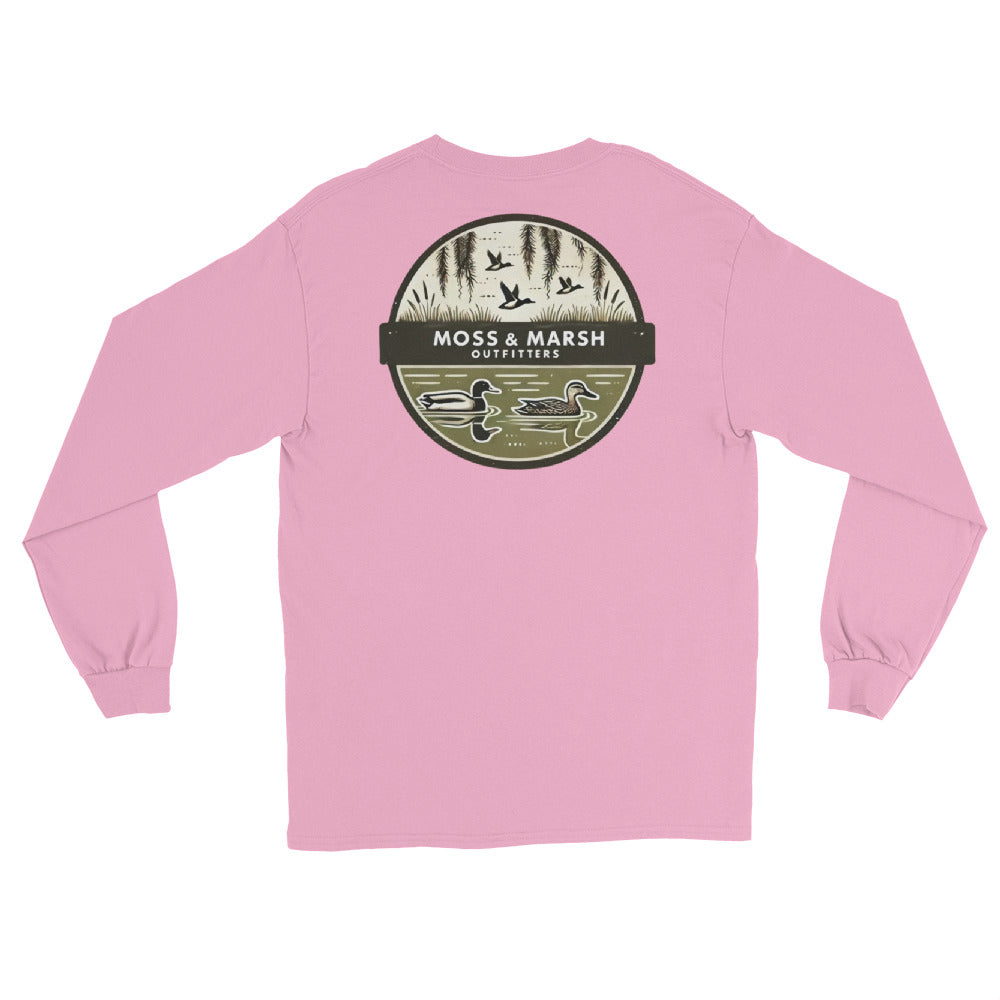 Belle Bluff Duck Hunting Men’s Long Sleeve T-Shirt
