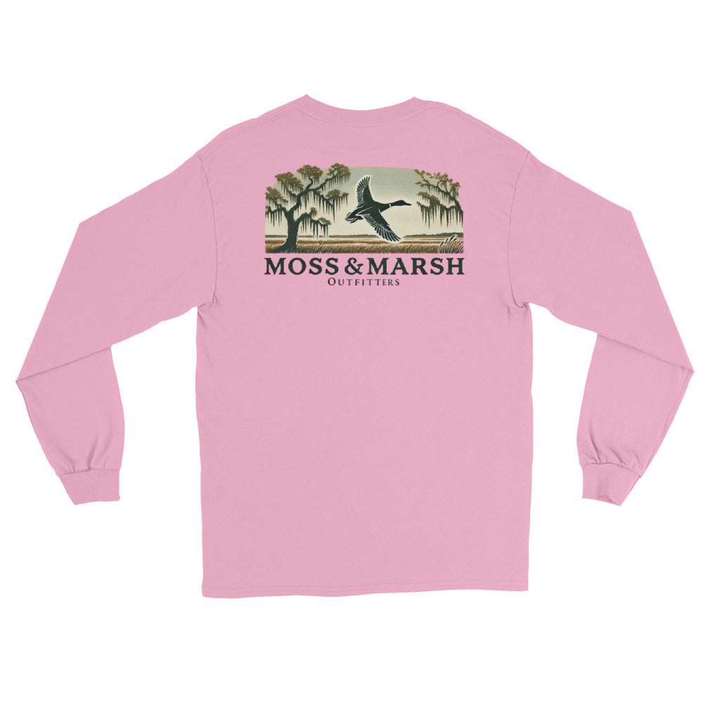 Butler Island Duck Hunting Men’s Long Sleeve T-Shirt