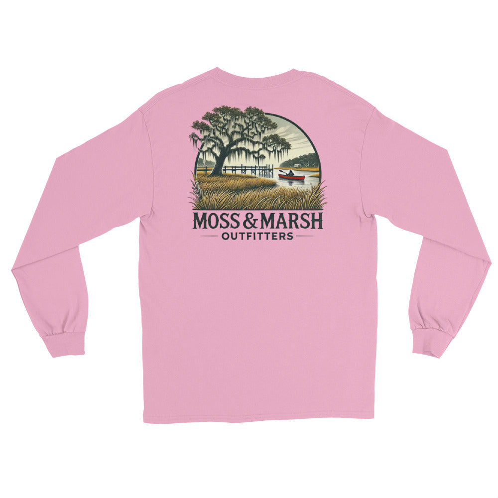 Canoeing on the Shellbluff River-Men’s Long Sleeve T-Shirt