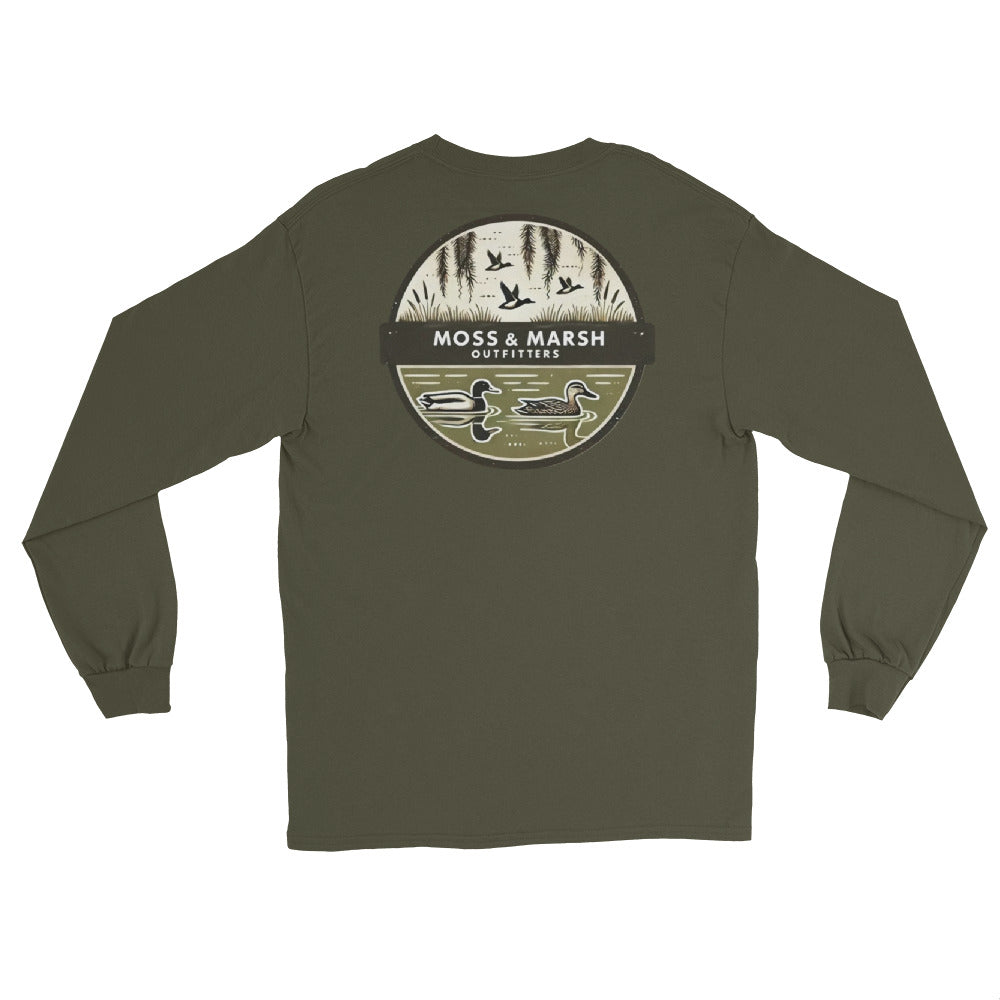 Belle Bluff Duck Hunting Men’s Long Sleeve T-Shirt