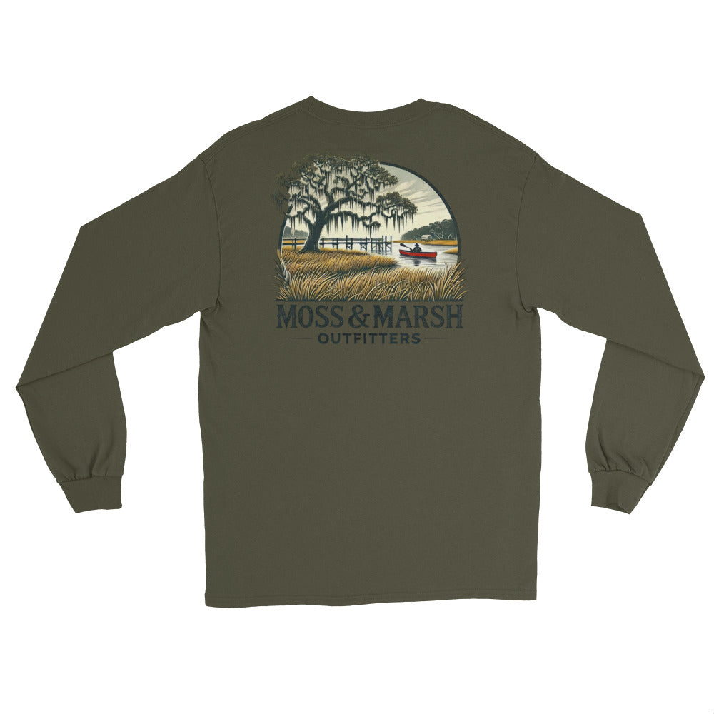 Canoeing on the Shellbluff River-Men’s Long Sleeve T-Shirt
