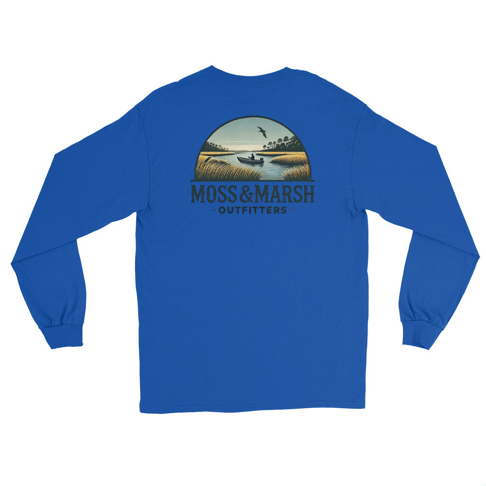 Fishing on Ossabaw Island-Men’s Long Sleeve T-Shirt