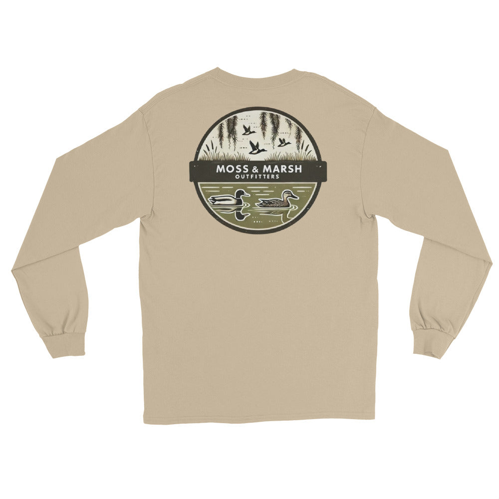 Belle Bluff Duck Hunting Men’s Long Sleeve T-Shirt