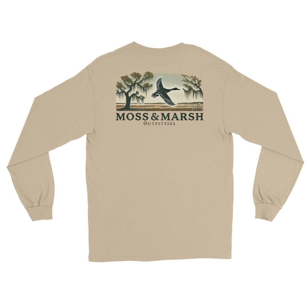 Butler Island Duck Hunting Men’s Long Sleeve T-Shirt