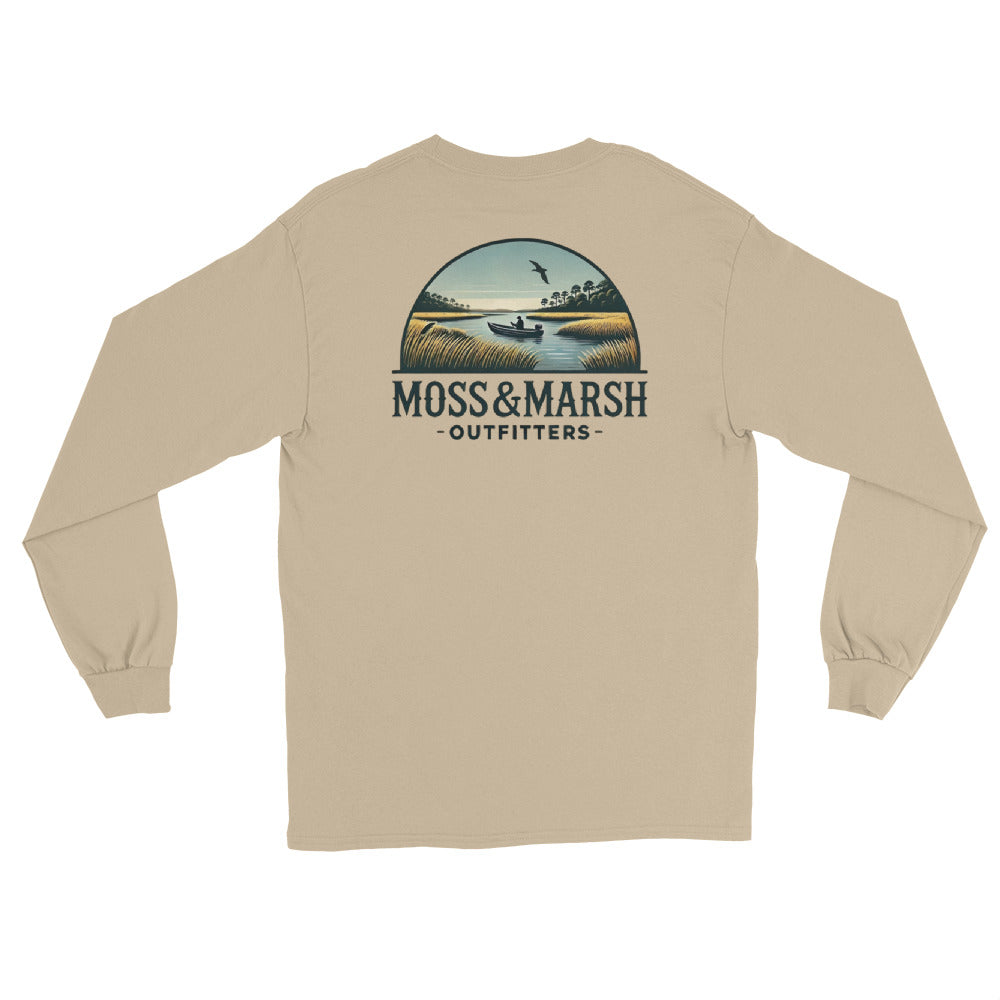 Fishing on Ossabaw Island-Men’s Long Sleeve T-Shirt