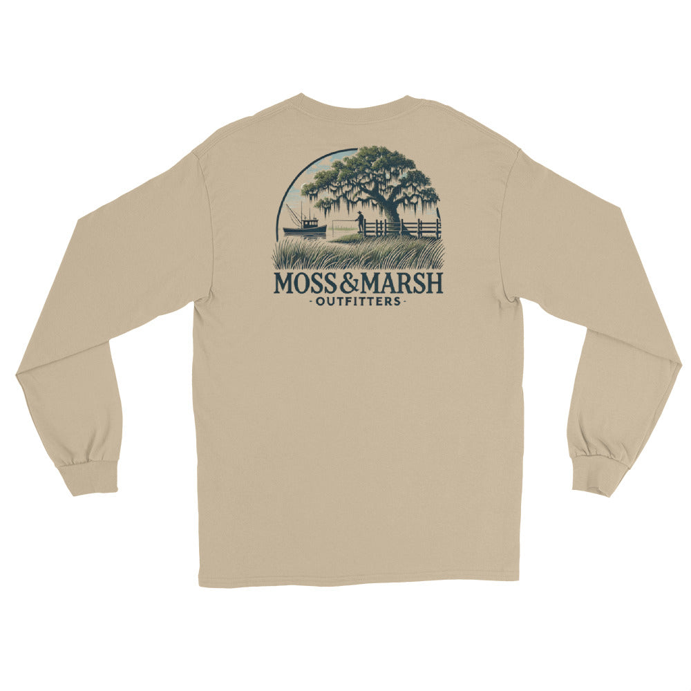 Fishing at Pelican Point-Men’s Long Sleeve T-Shirt