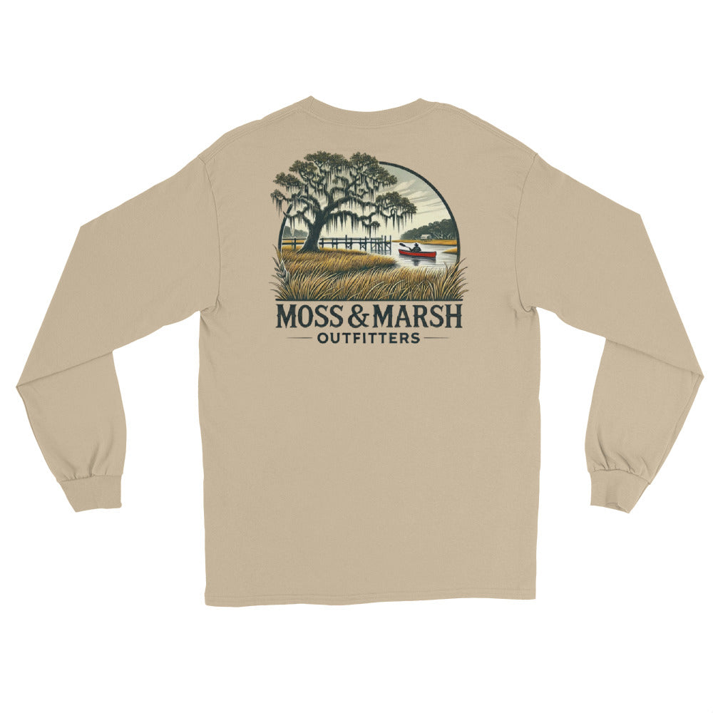 Canoeing on the Shellbluff River-Men’s Long Sleeve T-Shirt