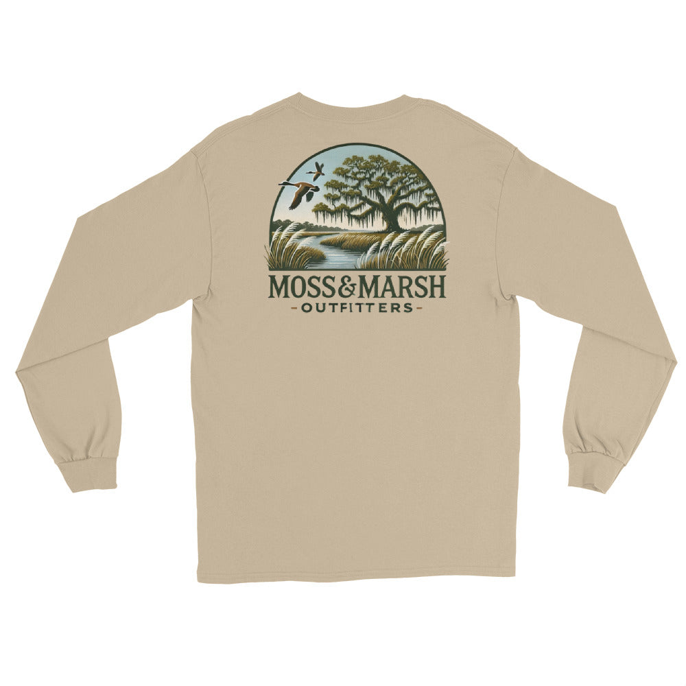 Southern Marsh at Sutherland Bluff-Men’s Long Sleeve T-Shirt