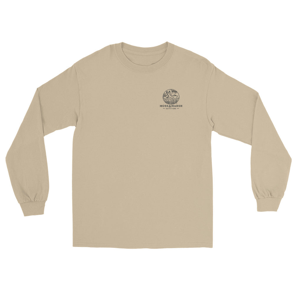 Butler Island Duck Hunting Men’s Long Sleeve T-Shirt