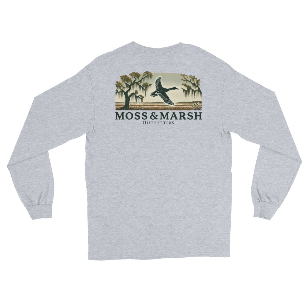 Butler Island Duck Hunting Men’s Long Sleeve T-Shirt
