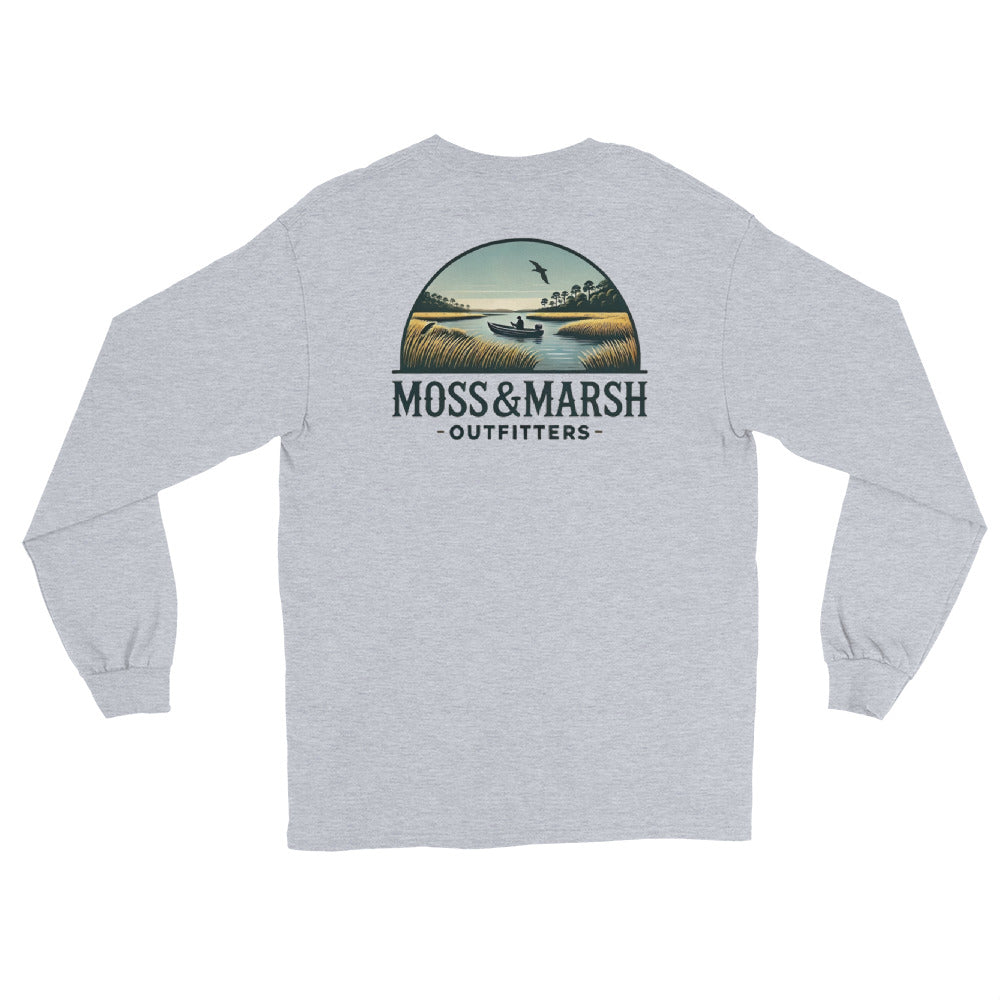 Fishing on Ossabaw Island-Men’s Long Sleeve T-Shirt