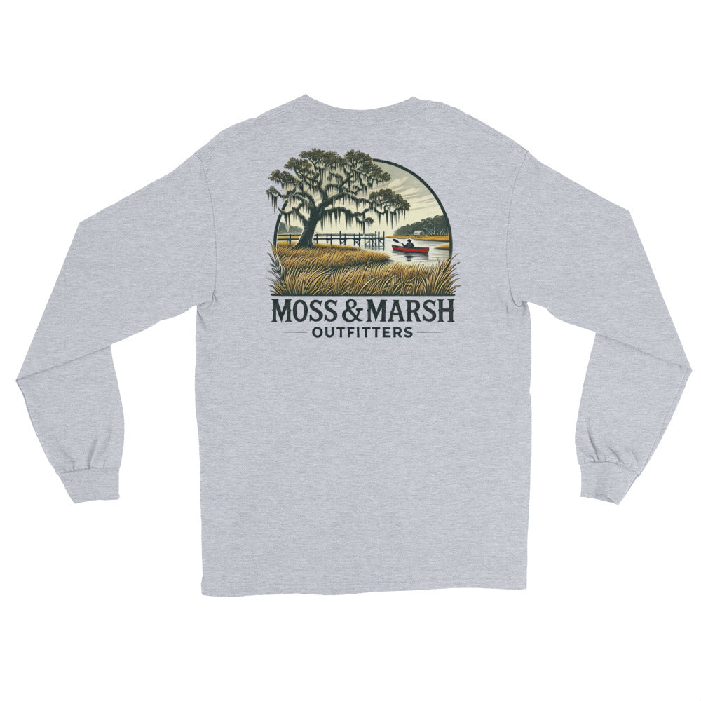Canoeing on the Shellbluff River-Men’s Long Sleeve T-Shirt