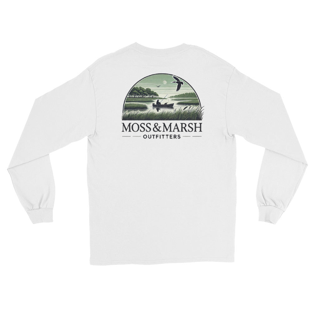 Fishing on Yellow Bluff River-Men’s Long Sleeve T-Shirt