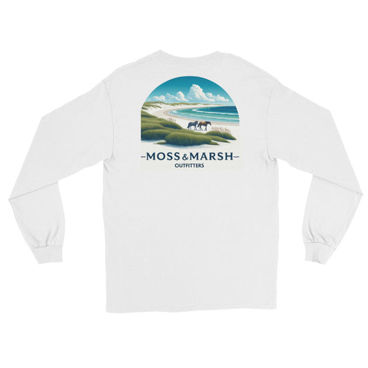 Cumberland Island Wild Horses-Men’s Long Sleeve T-Shirt