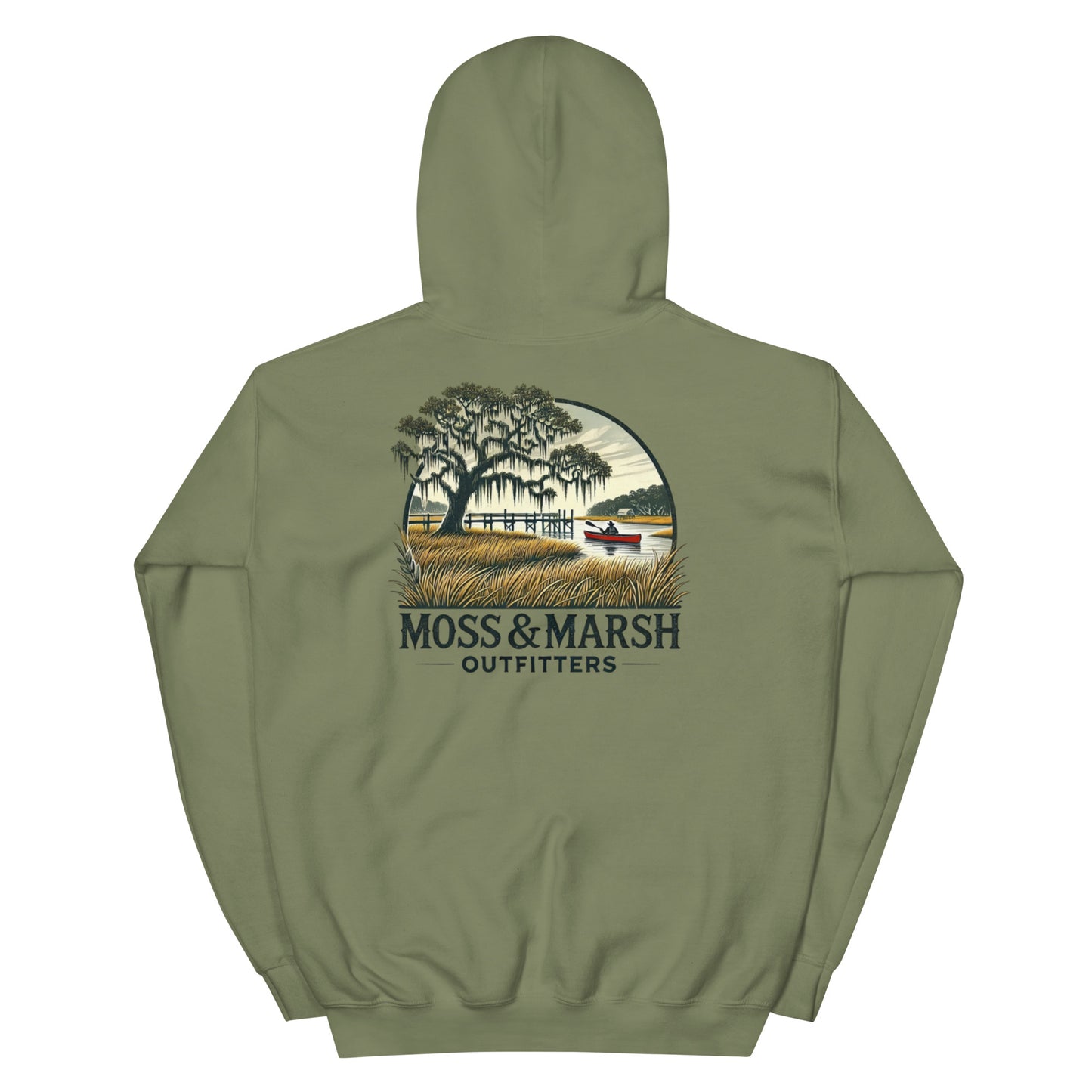 Canoeing on the Shellbluff River Hoodie