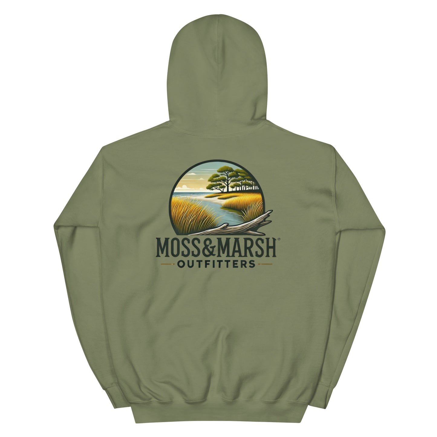Southern Marsh at South Newport River Hoodie