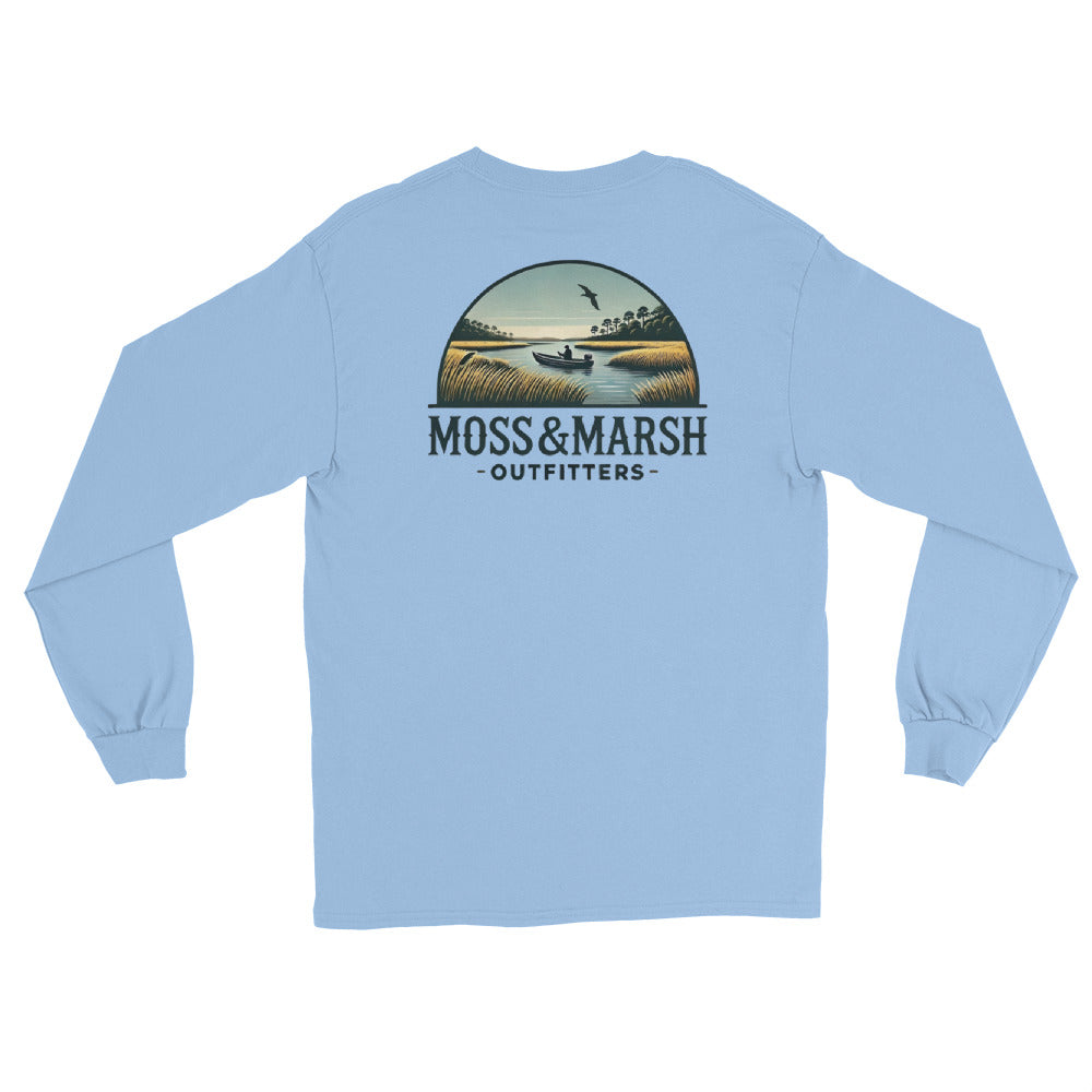 Fishing on Ossabaw Island-Men’s Long Sleeve T-Shirt