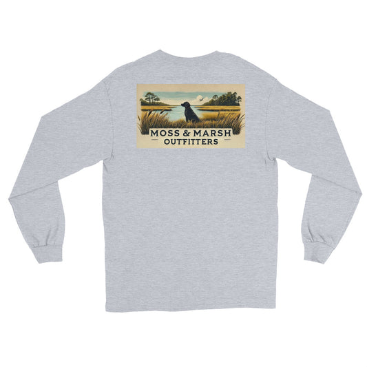 Black Lab Duck Hunting Men's Long Sleeve T-Shirt